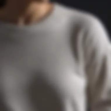 Monochrome Minimalist Cotton Sweater Minimalist cotton sweatshirt in monochrome setting