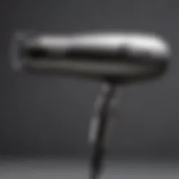 Modern hair dryer with advanced technology