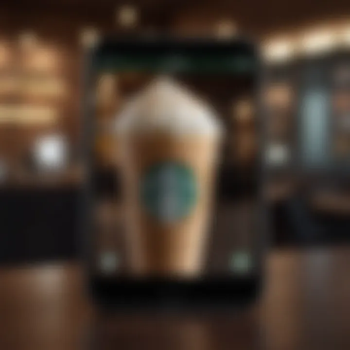 Modern and stylish Starbucks app interface