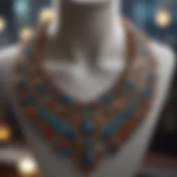 An elegant display of various necklace styles showcasing diversity in design.