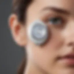 Close-up view of the Nu Skin microcurrent device showcasing its sleek design and innovative features
