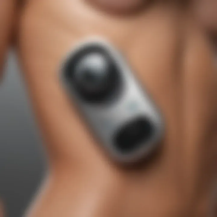 Close-up of the NuFACE Body Toning Device controls