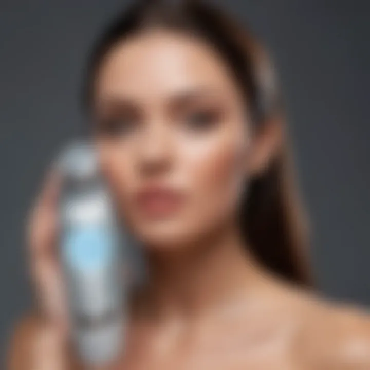 NuFACE Body Toning Device in action on a targeted area