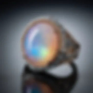 Masterfully crafted opal adorned ring