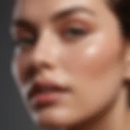 Showcasing the texture of a tinted moisturizer