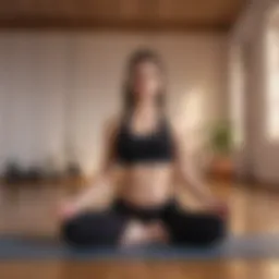 Expectant mother engaging in gentle yoga poses