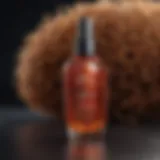 Luxurious hair serum for colored curly hair