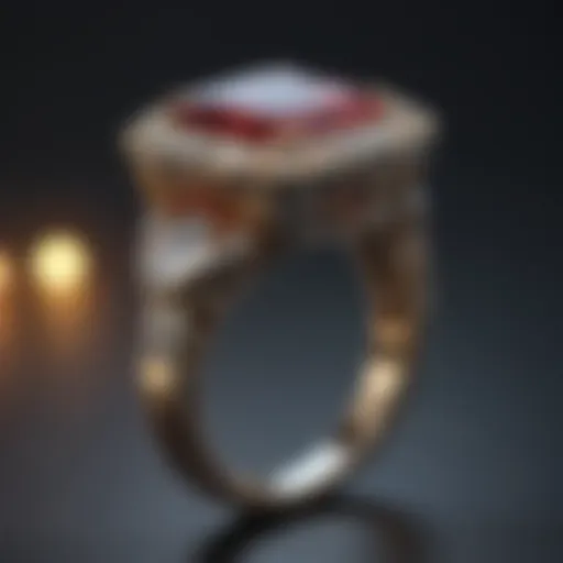 Elegantly crafted radiant ring