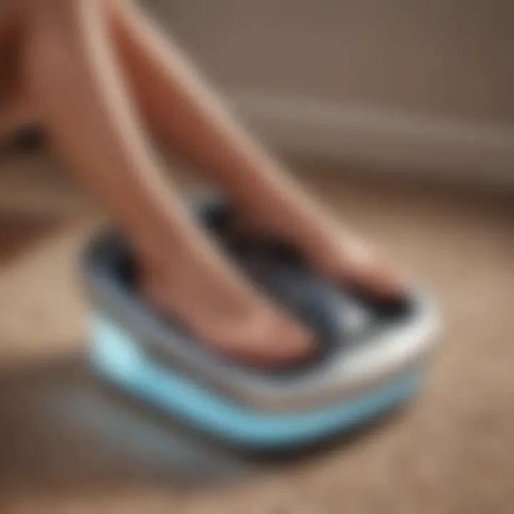 Relaxation enhancement with Heated Foot Massager by Homedics