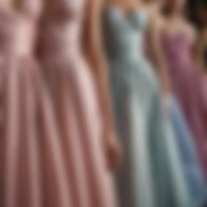 Bridesmaid dresses made from luxurious fabrics