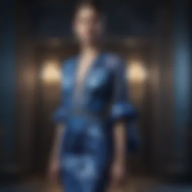 Floral Elegance in Blue Exquisite Roberto Cavalli Blue Floral Dress