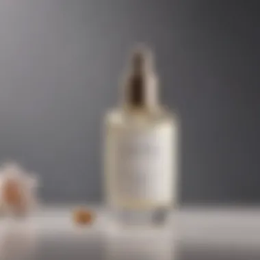 Elegance in Skincare: The Saint Jane Serum Bottle Detailed view of Saint Jane Serum bottle showcasing its elegant design and branding