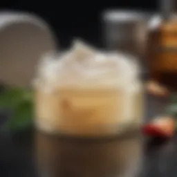 Close-up of natural ingredients commonly found in firming moisturizers