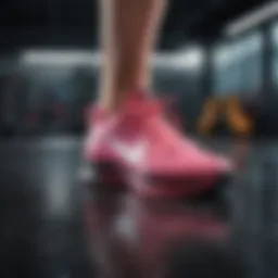 Athletic footwear designed for high intensity training on a gym floor