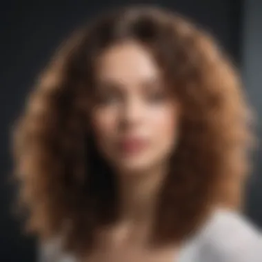 Hair Straightening Technique Demonstration of hair straightening technique on curly locks