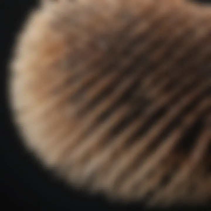 Close-up of a paddle brush demonstrating the bristle type ideal for gentle detangling.