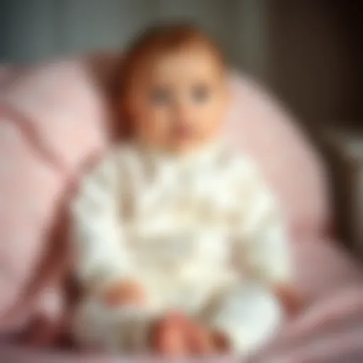 Cozy sleepsuit made of soft fabric for infants