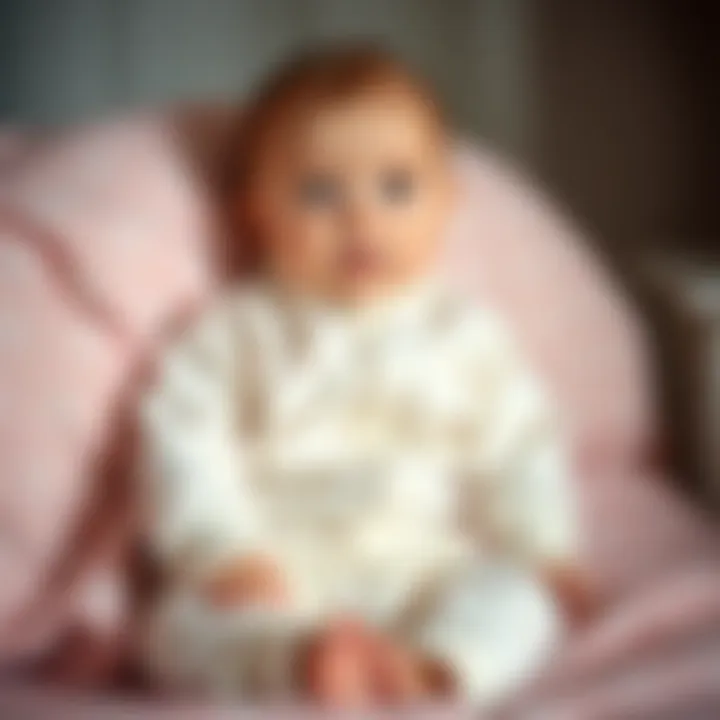 Cozy sleepsuit made of soft fabric for infants