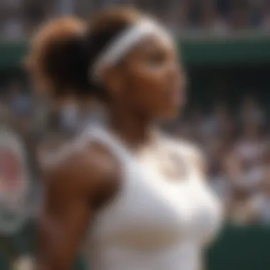 Legendary Tennis Champion Serena Williams in Action