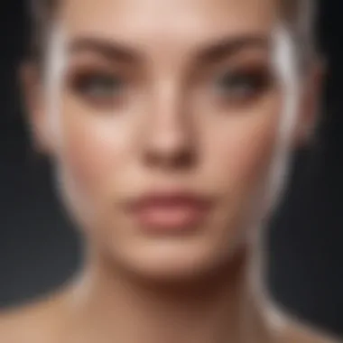 Visual representation of different skin types with suitable exfoliating products