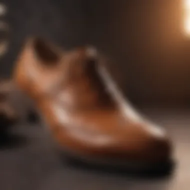 Sophisticated Tan Leather Work Shoes