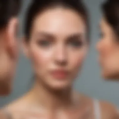 A dermatologist consulting with a patient about professional acne treatment options.