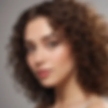 Defined Curls After Overnight Care A close-up of well-defined curls, showcasing the results of proper overnight care.