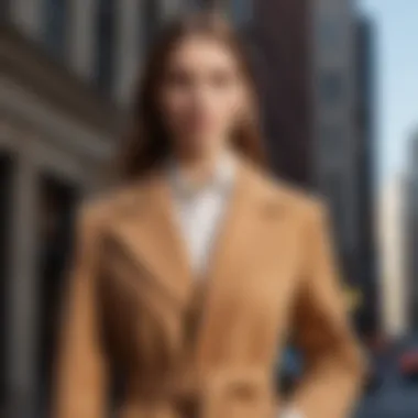 Elevated Ensemble with the Celine Camel Coat Stylish accessories paired with the sophisticated Celine Camel Coat
