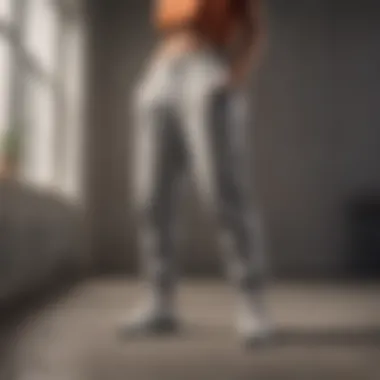 Fashionable Cotton Sweats with Sneakers Stylish cotton sweatpants paired with chic sneakers