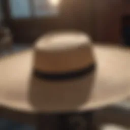 Stylish sun protection hat with wide brim