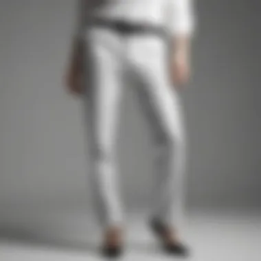 Sleek Simplicity: Modern Monochrome Tailored Tapered Trousers in Monochrome