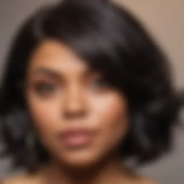 Taraji P. Henson showcasing her vibrant hair products