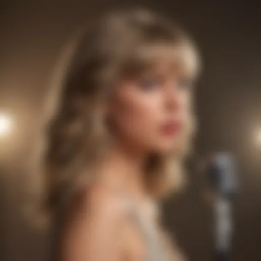 Taylor Swift eCard with vintage microphone