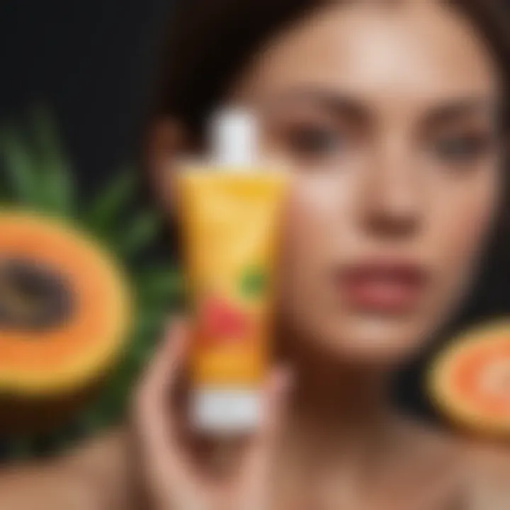 Sunscreen lotion with tropical fruit extract