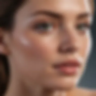Hydrating Foundation Application on Mature Skin Hydrating foundation applied on mature skin