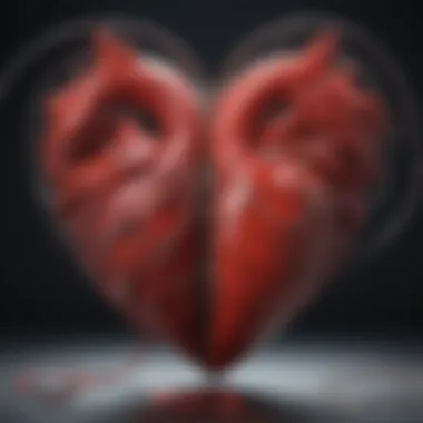 A close-up of a heart intertwined with strings, symbolizing emotional complexity.