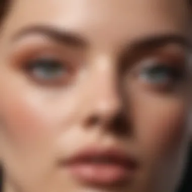 Target Areas for Setting Powder Diagram highlighting key areas of the face to apply setting powder