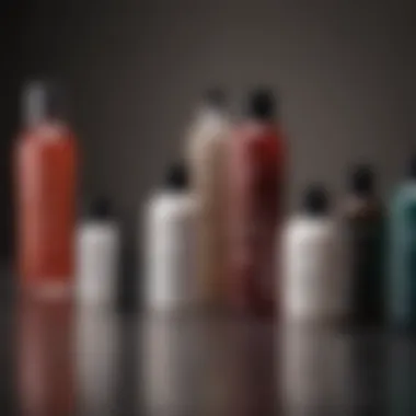 Diverse Styling Gel Formulations A variety of styling gels showcasing different textures and formulations.