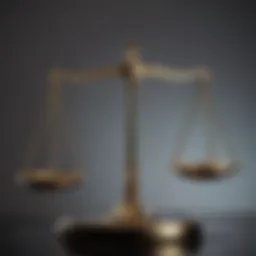 An artistic representation of Libra symbolism with scales balancing elements.