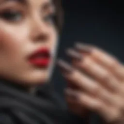 An elegant display of varied press-on nail designs showcasing creativity and style.