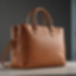 Elegant display of the Madewell Monogram Bag showcasing its sleek design