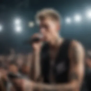 Machine Gun Kelly performing at a concert