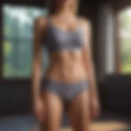 Comfortable yoga underwear in a natural setting