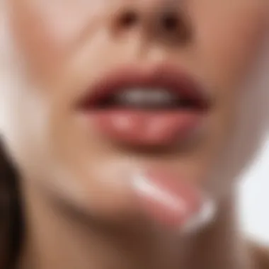 Lifestyle choices impacting lip health, featuring hydration and nutrition