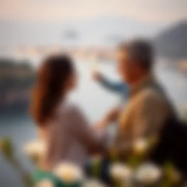 Couple enjoying a romantic getaway in a scenic location