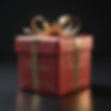 Personalized Gift Box for Anniversary A beautifully wrapped gift box with a personalized touch