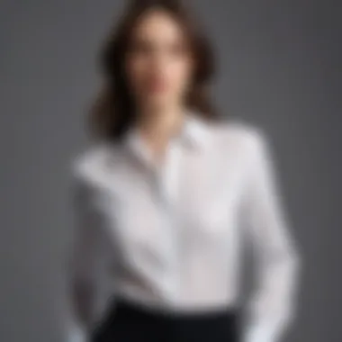 Effortlessly Timeless Classic white shirt styled with black pants for a timeless outfit