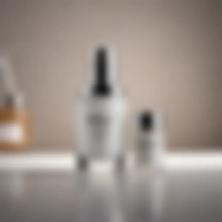 Close-up of a high-quality skincare product with elegant packaging