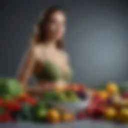 Diverse selection of fresh fruits and vegetables showcasing a balanced diet