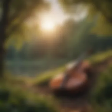 Harmony in Nature Harmony in Nature: An illustration of soft music notes blending with serene landscapes